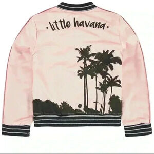 IKKS Pink Satin Bomber